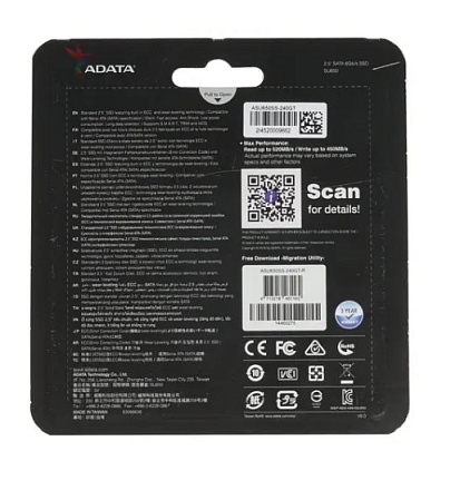 Внутренний SSD-накопитель 240Gb A-Data Ultimate SU650 ASU650SS-240GT-R SATA3 2.5"