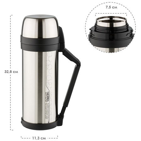 THERMOS Термос FDH Stainless Steel Vacuum Flask, стальной, 2 л.