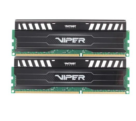 Модуль памяти DIMM 16Gb 2x8Gb KIT DDR3 PC12800 1600MHz Patriot Memory Viper 3 Black Mamba  (PV316G160C9K)