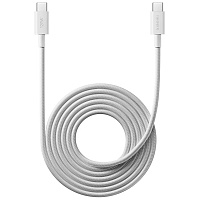 Кабель Type C - Type C 2m Xiaomi 6A Braided USB-C to USB-C Cable белый