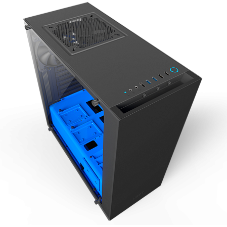Корпус ATX Miditower NZXT S340 Elite CA-S340W-B5 Black/Blue