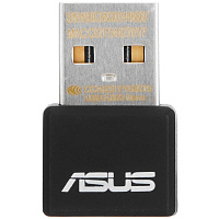 Адаптер Wi-Fi ASUS USB-AX55 Nano 802.11ax/ac/a/g/n Wireless 2068 Мбит/с, 2.4ГГц и 5ГГц USB 2.0