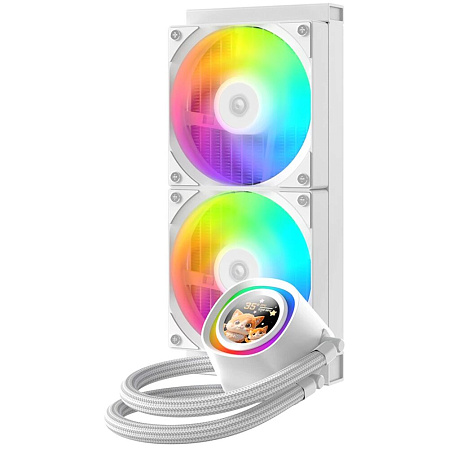 Система водяного охлаждения ID-Cooling FX240 LCD White ARGB 1150/1155/S1156/1151/1200/1700/1851, AM4/AM5