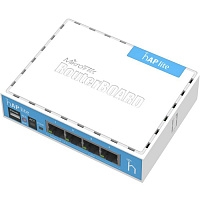 Беспроводной маршрутизатор MikroTik hAP lite RB941-2nD 802.11n 300Мбит/с 2.4ГГц 4xLAN