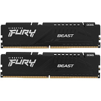Модуль памяти DIMM 64Gb 2х32Gb DDR5 PC41600 5200MHz Kingston Fury Beast Black (KF552C40BB2K2-64)