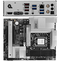 Материнская плата MSI Pro Z890-A WiFi Z890 Soc-1851 4xDDR5, 4xSATA3, RAID, 4хM.2, 3xPCI-E16x, 7xUSB3.2, 3xUSB3.2 Type C, DP, HDMI, WiFi, 5Glan, ATX