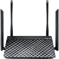 Беспроводной маршрутизатор ASUS RT-AC1200, 802.11ac, 1167Мбит/с, 2,4 ГГц и 5ГГц, 4xLAN, 1xUSB2.0