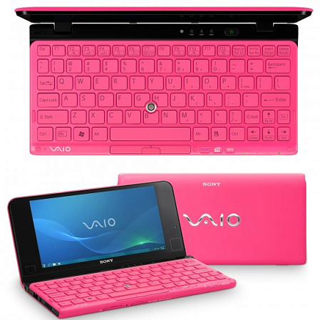 Нетбук Sony VPC-P11S1R/P Atom Z540/2G/64Gb SSD/WiFi/BT/cam/8"/Win7 HP/Pink Wimax