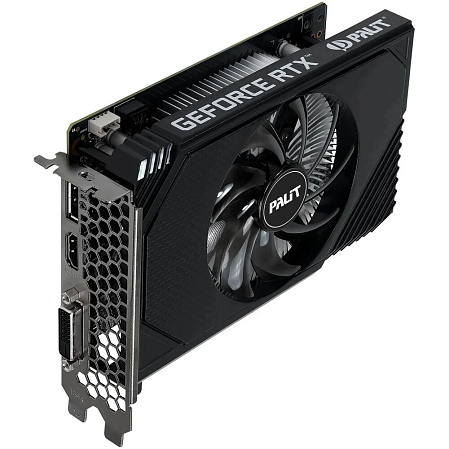 Видеокарта Palit GeForce RTX 3050 6144Mb, StormX 6G (NE63050018JE-1072F) 1xDVI-D, 1xHDMI, 1xDP, Ret