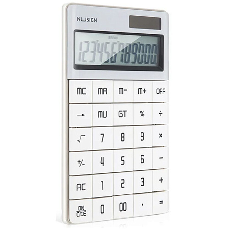 Калькулятор Deli Nusign ENS041WHITE белый 12-разр.