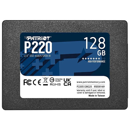 Внутренний SSD-накопитель 128Gb Patriot Memory P220 P220S128G25 SATA3 2.5"