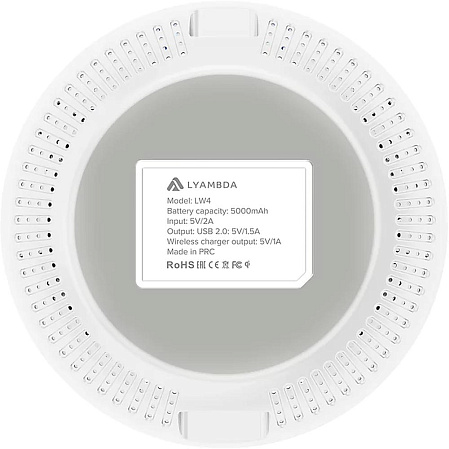 Беспроводная зарядная панель Lyambda LW4, White