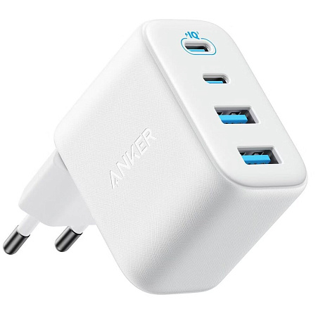 Сетевое зарядное устройство Anker Zolo A121E 50W 2xUSB + 2xUSB-C белое