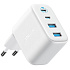 Сетевое зарядное устройство Anker Zolo A121E 50W 2xUSB + 2xUSB-C белое