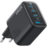 Сетевое зарядное устройство Anker Zolo A121C 70W USB + 3xUSB-C черное