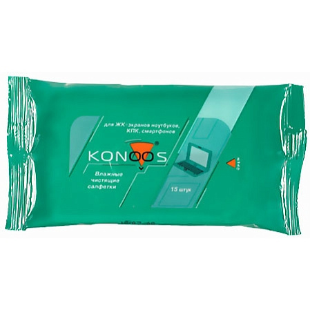 Чистящие салфетки (KSN-15) KONOOS для ноутбуков 15шт.
