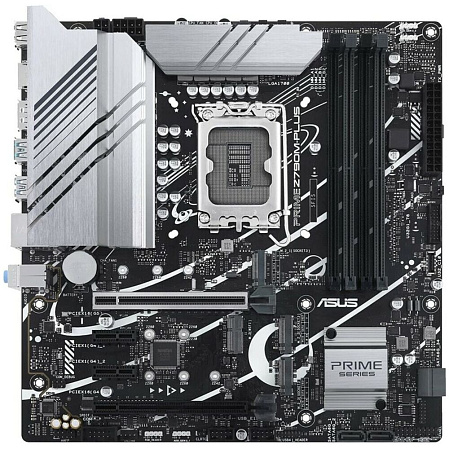Материнская плата ASUS Prime Z790M-Plus Z790 Socket-1700 4xDDR5, 4xSATA3, RAID, 3xM.2, 2xPCI-E16x, 5xUSB3.2, 1xUSB3.2 Type C, DP, HDMI, Glan, mATX