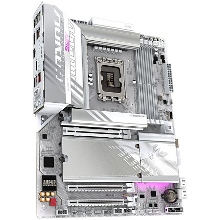 Материнская плата Gigabyte Z890 AORUS Elite WiFi7 Ice Z890 Soc-1851 4xDDR5, 4xSATA3, RAID, 4хM.2, 3xPCI-E16x, 5xUSB3.2, 1xUSB3.2 Type C, DP, WiFi, 2.5Glan, ATX