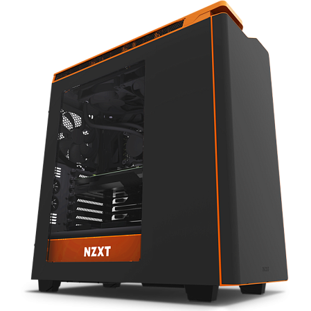 Корпус ATX Miditower NZXT H440 Window CA-H442W-M0 Black/Orange