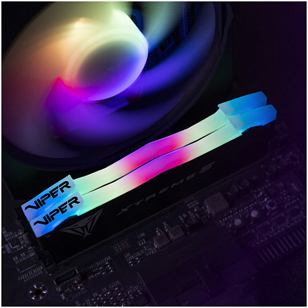Модуль памяти DIMM 48Gb 2х24Gb DDR5 PC64000 8000MHz Patriot Memory Viper Xtreme 5 RGB Black (PVXR548G80C38K)
