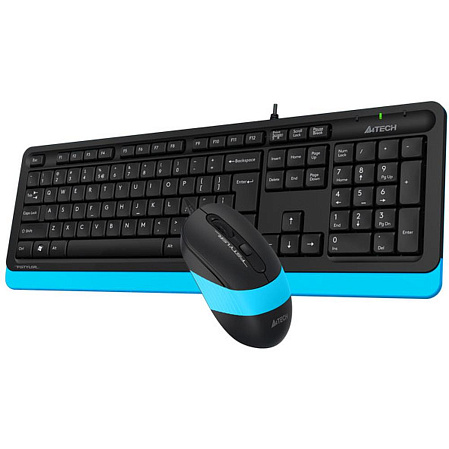 Клавиатура+мышь A4Tech Fstyler F1010 Black/Blue