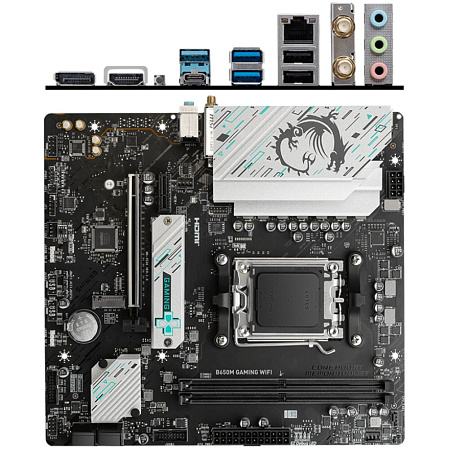 Материнская плата MSI B650M Gaming WiFi Socket-AM5 AMD B650 2xDDR5, 4xSATA3, RAID, 2xM.2, 1xPCI-E16x, 3xUSB3.2, 1xUSB3.2 Type C, DP, HDMI, WiFi, 2.5Glan, mATX Ret