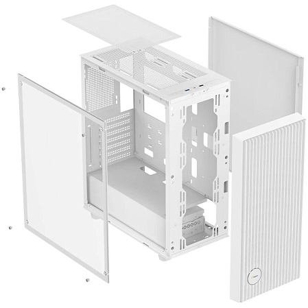Корпус ATX Miditower Ocypus Gamma C70 WH White