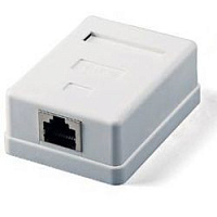 Розетка для витой пары RJ45 (FTP) кат.5 экранированная