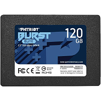 Внутренний SSD-накопитель 120Gb Patriot Memory Burst Elite PBE120GS25SSDR SATA3 2.5