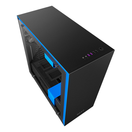Корпус ATX Miditower NZXT H700 CA-H700B-BL Black/Blue