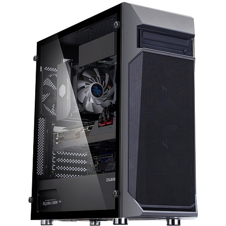 Корпус ATX Miditower Zalman Z1 Plus Black