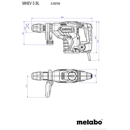 Отбойный молоток Metabo MHEV 5 BL 600769500