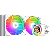 Система водяного охлаждения ID-Cooling FX240 LCD White ARGB 1150/1155/S1156/1151/1200/1700/1851, AM4/AM5