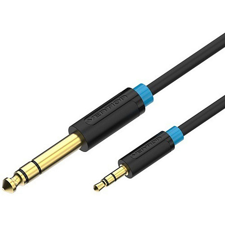Кабель Jack6.35 (M)- Jack3.5 (M) 2.0m Vention (BABBH)