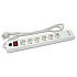 Сетевой фильтр BURO BU-SP5_USB_2A-W 6 розеток 5м белый