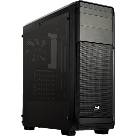 Корпус ATX Miditower AeroCool Aero-300 Black FAW Edition