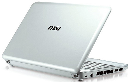 Нетбук MSI Wind U100-094RU/Atom N270/1Gb/160Gb/XP/10" белый 3 cells