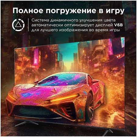 Телевизор 55" TCL 55V6B (4K UHD 3840x2160, Smart TV) черный