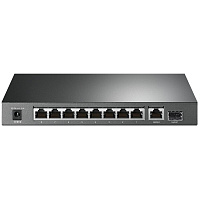 Коммутатор TP-LINK TL-SG1210P неуправляемый 9xGbLAN (8PoE+)  1xSFP