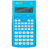 Калькулятор Deli E1710A/BLU синий 10+2-разр.