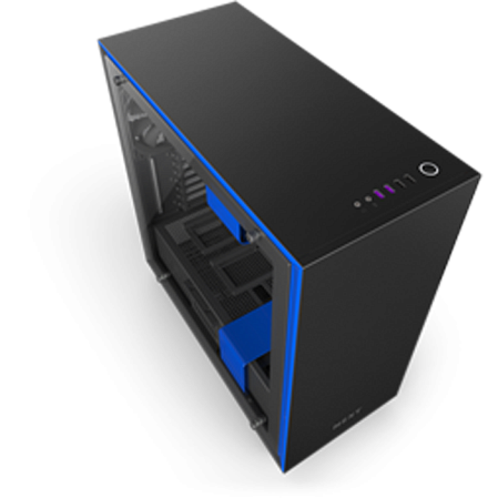 Корпус ATX Miditower NZXT H700i Smart CA-H700W-BL Black/Blue