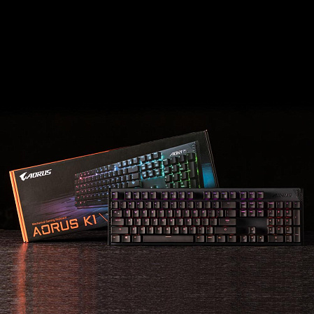 Клавиатура Gigabyte AORUS K1 Gaming Keyboard Black USB