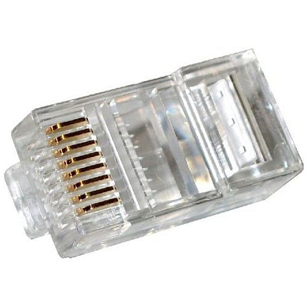 RJ45 коннектор (обжимной) без вставки 10шт