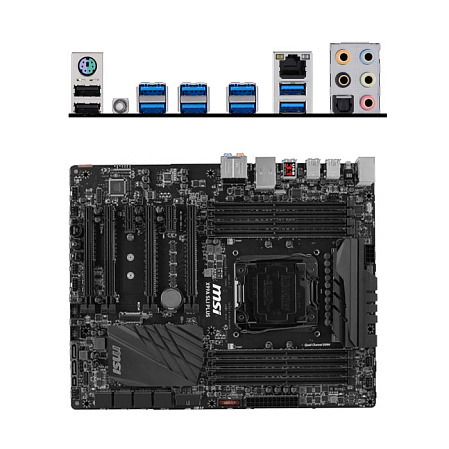 Материнская плата MSI X99A SLI Plus  X99 Socket-2011-v3 8xDDR4, 10xSATA3, RAID, M.2, 4xPCI-E16x, 6xUSB3.0, 2xUSB3.1, Glan ATX, Ret