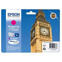 Картридж EPSON T7033 L Magenta для WorkForce Pro 4000/4500 C13T70334010
