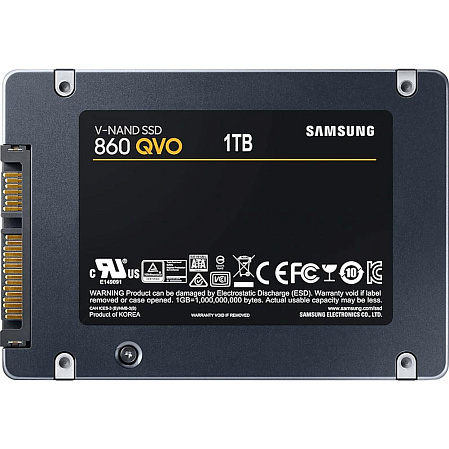 Внутренний SSD-накопитель 1000Gb Samsung 860 QVO (MZ-76Q1T0BW) SATA3 2.5"