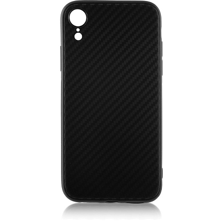 Чехол для Apple iPhone Xr Brosco Carbone, накладка, черный