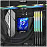 Система водяного охлаждения Coolleo ICE GOD LCD BK 360 ARGB Black (ICE-GOD-LCD-BK) S115x/1200/1700/1851, AM4/AM5