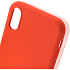 Чехол для Apple iPhone Xs Brosco Softrubber\Soft-touch, накладка, красный