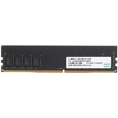Модуль памяти DIMM 8Gb DDR4 PC25600 3200MHz Apacer (AU08GGB32CSYBGH)